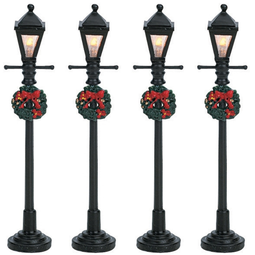 Gas Lantern street lamp, set of 4