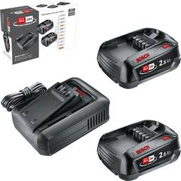 Bosch Rafhlaða og Hleðslutæki 18V 2x2,5Ah Power4All