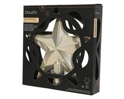 Jólatréstoppur stjarna pearl 20 cm