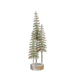 Skrautjólatré grænt hrímað 26 cm Ø 9 cm – Mica Decorations