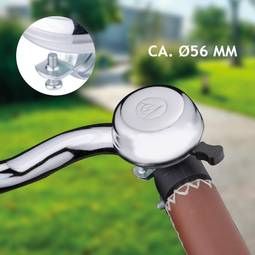 Reiðhjólabjalla 56mm silfur
