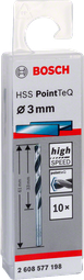 Stálbor pointtec HSS-R 3,0mm 10stk