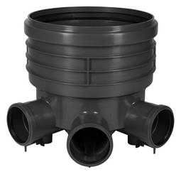 Pvc brunnur þriggja stúta 110mm