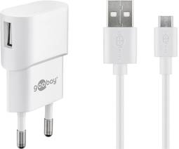 Hleðslukubbur og Micro USB kapall