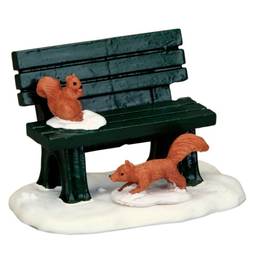 Park bench in winter