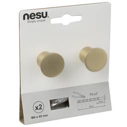 Hnúður 25mm Satin Brass 