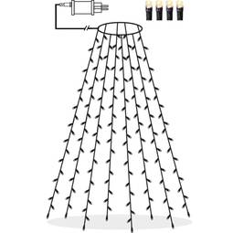 Jólatréssería 160 LED hlýhvít 2 m, 8 strengir