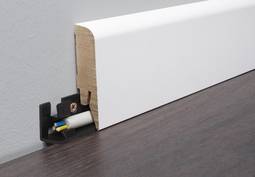 Gólflisti Hvítur 16X70MM