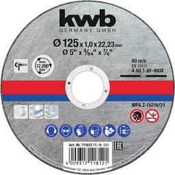KWB Skurðarskífa RF 125x1mm