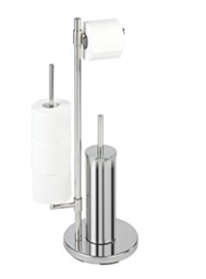 WC rúllu standur með bursta